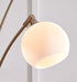 Taliya - Champagne / White - Metal Arc Lamp - Simple Home Plus