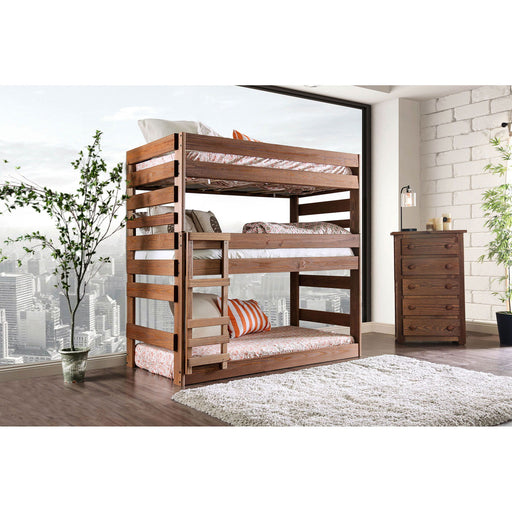 Pollyanna - Twin Bed With 3 Slat Kits - Mahogany - Simple Home Plus
