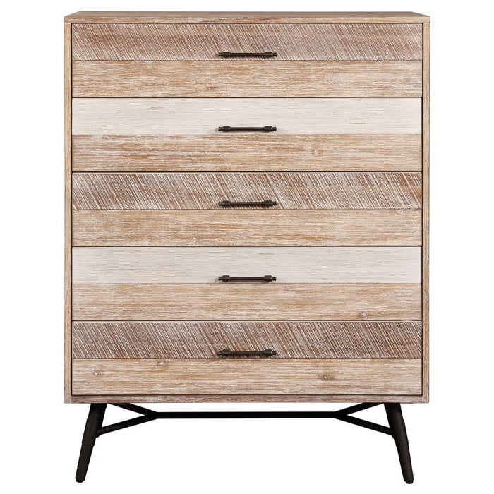 Marlow - 5-Drawer Chest - Rough Sawn Multi - Simple Home Plus