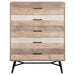 Marlow - 5-Drawer Chest - Rough Sawn Multi - Simple Home Plus