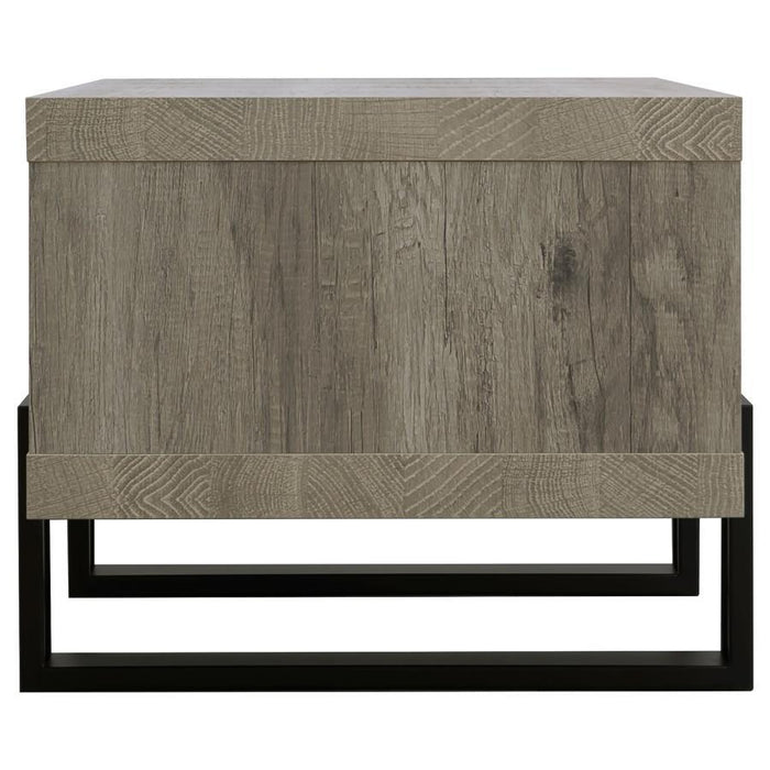 Dinard - Coffee Table With Shelf - Gray Driftwood - Simple Home Plus