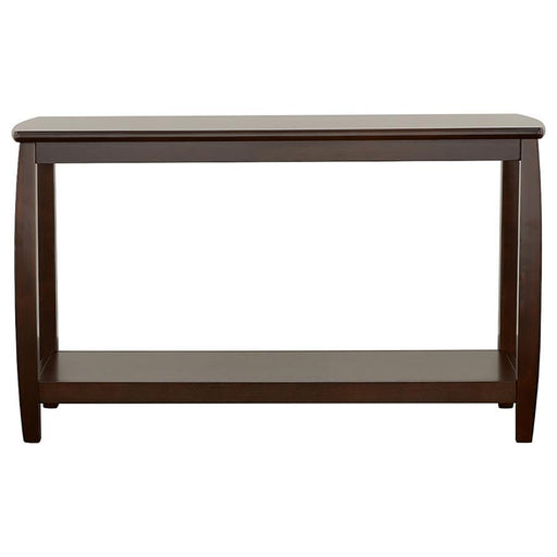 Dixon - Wood Entryway Console Table with Shelf - Espresso - Simple Home Plus