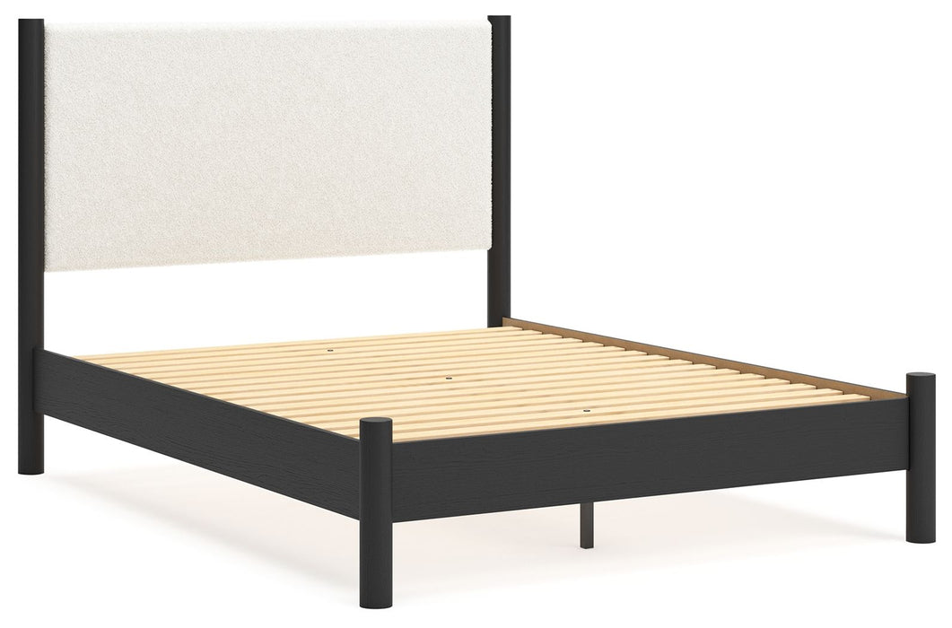 Cadmori - Upholstered Panel Bed