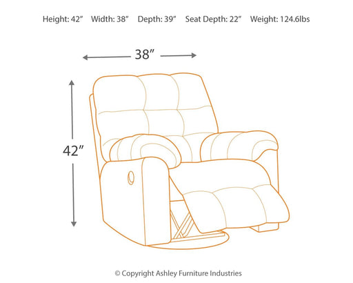 Acieona - Slate - Swivel Rocker Recliner - Simple Home Plus