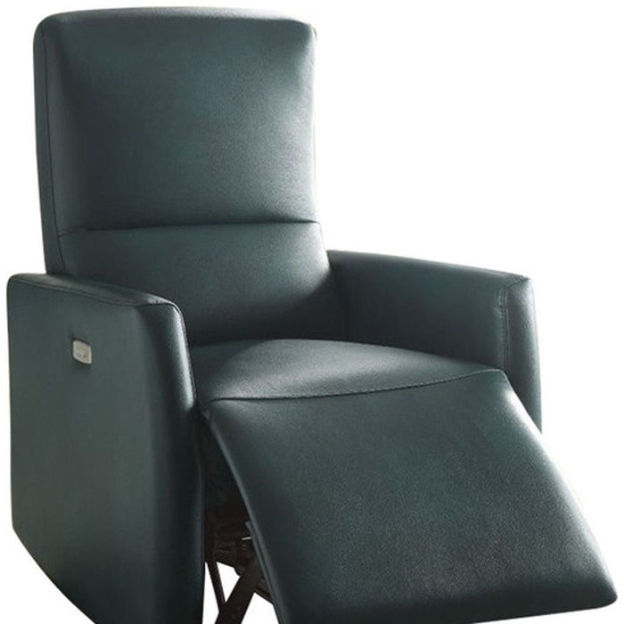 Leather-Aire Power Motion Recliner - Blue