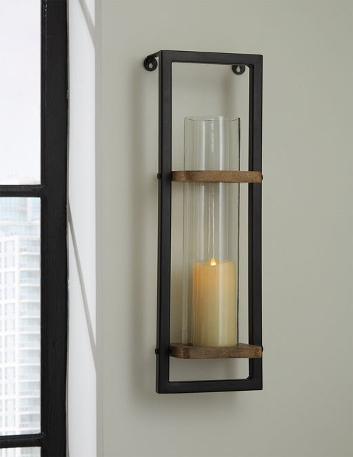 Colburn - Natural / Black - Wall Sconce - Simple Home Plus