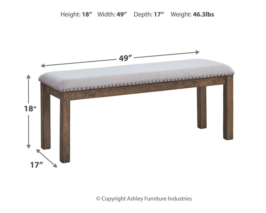 Moriville - Beige - Upholstered Bench - Simple Home Plus