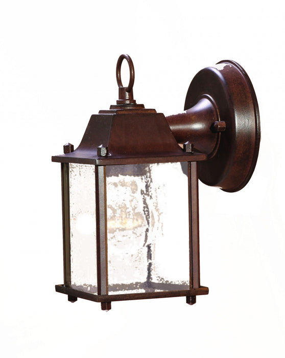 Hanging Waterfall Glass Lantern Wall Light - Dark Brown