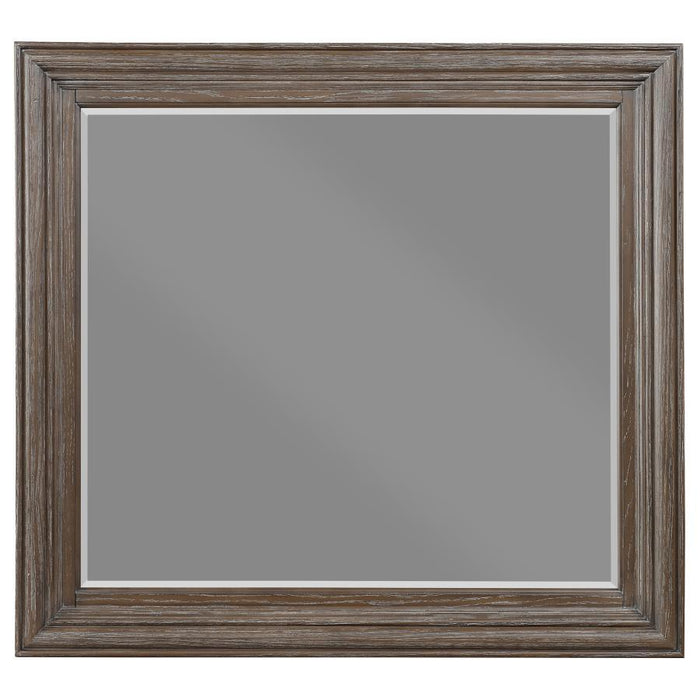 Emmett - Rectangular Dresser Mirror - Walnut - Simple Home Plus