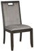 Hyndell - Gray / Dark Brown - Dining Uph Side Chair (Set of 2) - Simple Home Plus