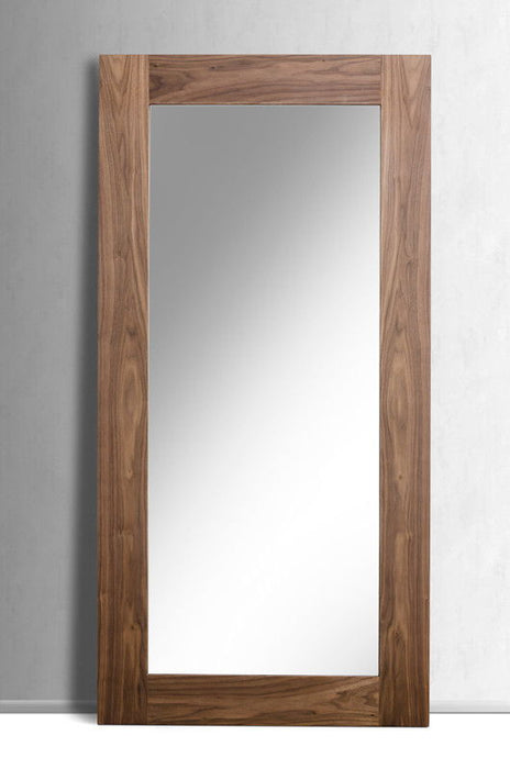 79" Veneer And Glass Mirror - Walnut