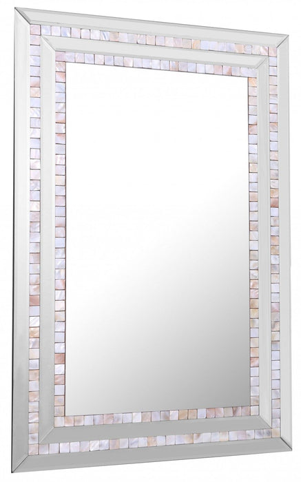 Pastel Mosaic Tiled Mirror - Pink