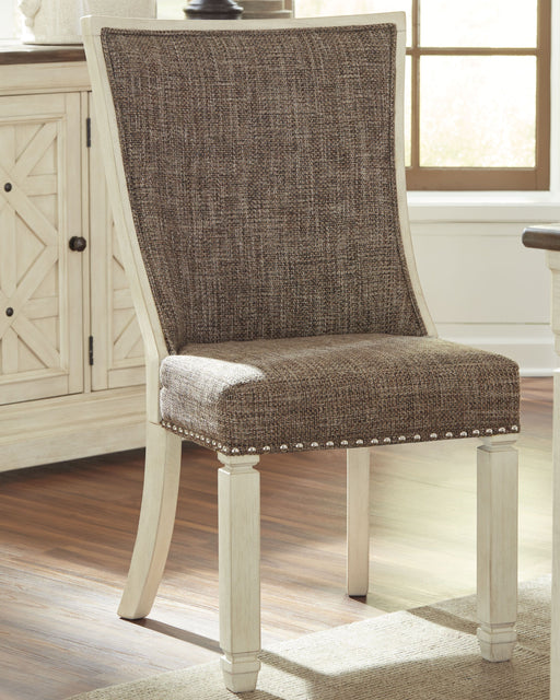 Bolanburg - Brown / Beige - Dining Uph Side Chair (Set of 2) - Lattice Back - Simple Home Plus