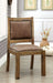 Gianna - Side Chair (Set of 2) - Rustic Oak / Brown - Simple Home Plus