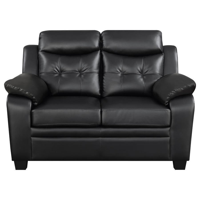 Finley - Tufted Upholstered Loveseat - Black - Simple Home Plus