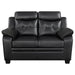 Finley - Tufted Upholstered Loveseat - Black - Simple Home Plus