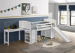 Millie - Twin Workstation Loft Bed - White - Simple Home Plus