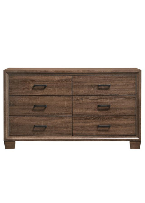 Brandon - 6-Drawer Dresser - Medium Warm Brown - Simple Home Plus