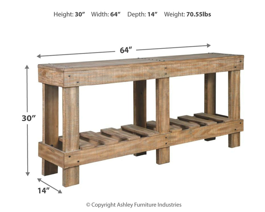 Susandeer - Brown - Console Sofa Table - Simple Home Plus