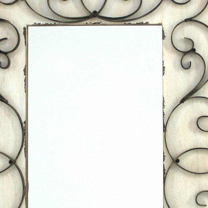 Framed Accent Mirror - White