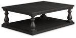 Mallacar - Black - Rectangular Cocktail Table - Simple Home Plus