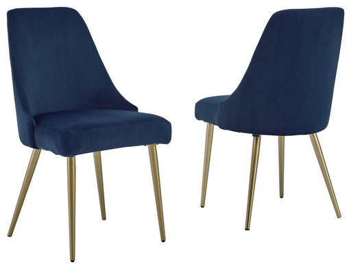 Wynora - Blue - Dining Uph Side Chair (Set of 2) - Simple Home Plus