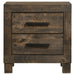 Woodmont - 2-Drawer NightStand - Rustic Golden Brown - Simple Home Plus