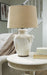 Emelda - Cream - Ceramic Table Lamp - Simple Home Plus