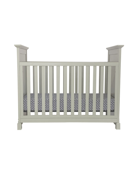 Solid And Manufactured Wood Standard Three In One Convertible Crib - Gray