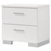 Felicity - 2-Drawer Nightstand - Glossy White - Simple Home Plus