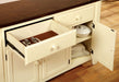 Harrisburg - Server - Vintage White / Dark Oak - Simple Home Plus