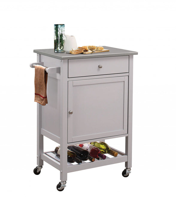 Stainless Kitchen Cart - Steel / Gray