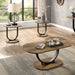 Olbia - 3 Piece Coffee Table Set - Rustic Oak / Sand Black - Simple Home Plus