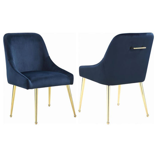 Mayette - Side Chairs (Set of 2) - Dark Ink Blue - Simple Home Plus