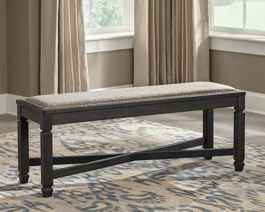 Tyler - Black / Grayish Brown - Upholstered Bench - Simple Home Plus