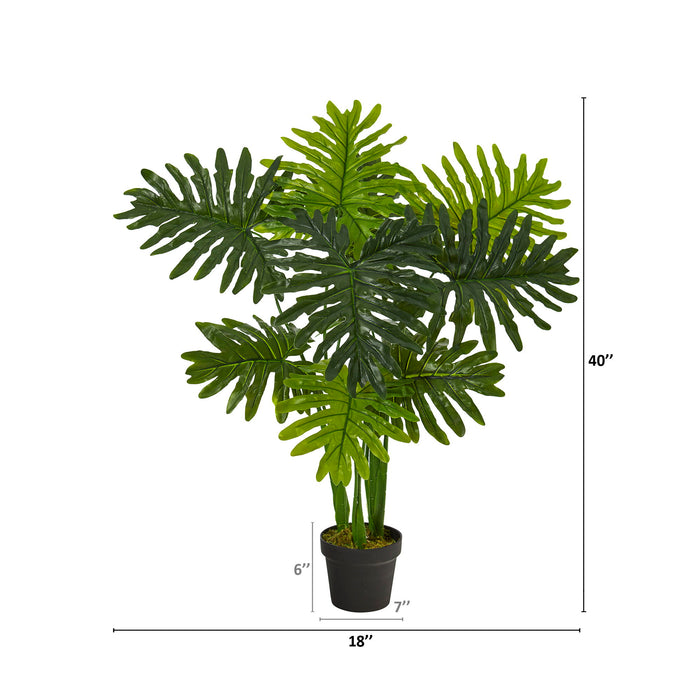 40" Philodendron Artificial Plant (Real Touch)