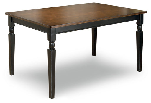 Owingsville - Black / Brown - Rectangular Dining Room Table - Simple Home Plus