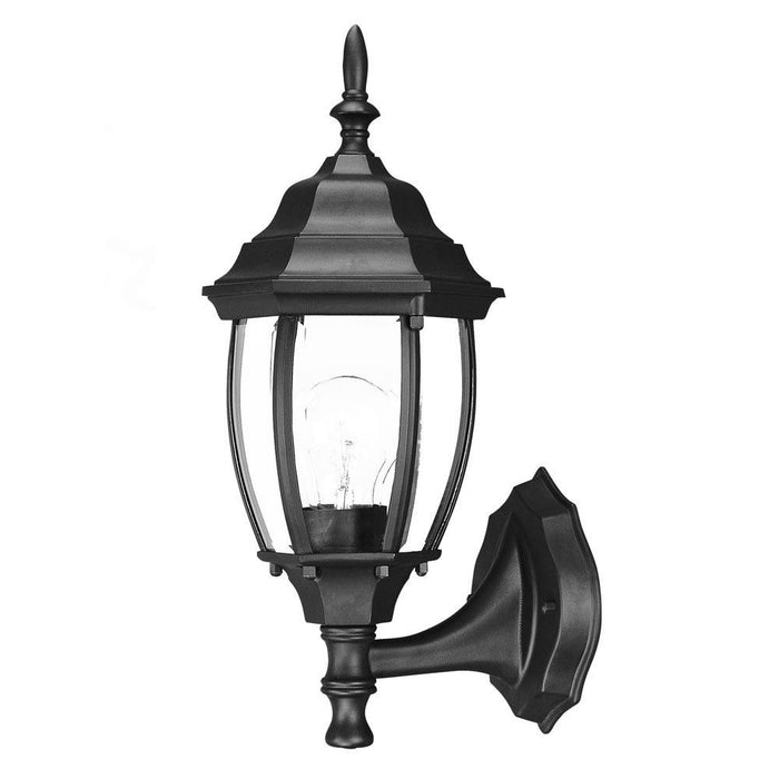 Globe Lantern Wall Light - Matte Black