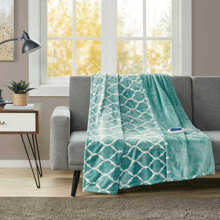 Heated Ogee - Throw - Aqua