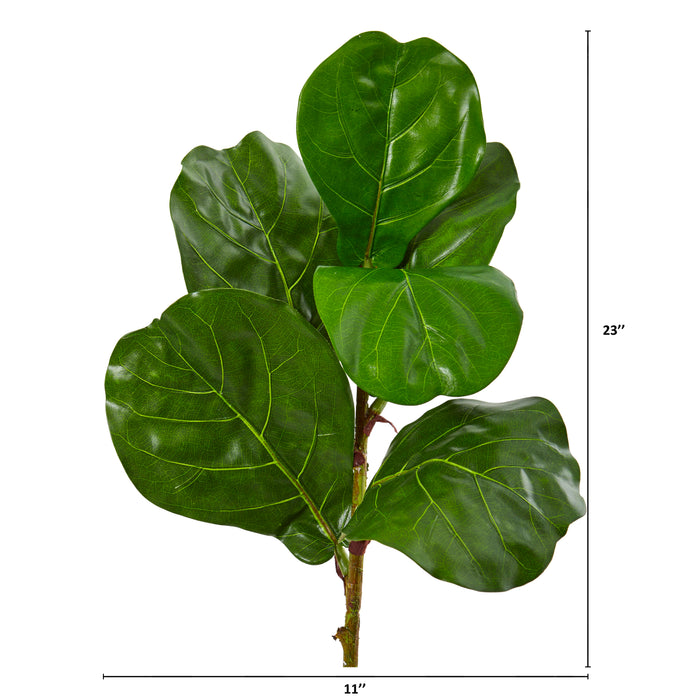 23" Fiddle Leaf Artificial Plant (Set of 4)