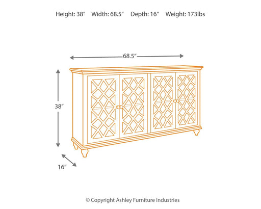 Mirimyn - Antique Teal - Accent Cabinet - Vintage Finish - Simple Home Plus