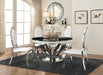 Anchorage - 5 Piece Round Dining Set - Chrome - Simple Home Plus