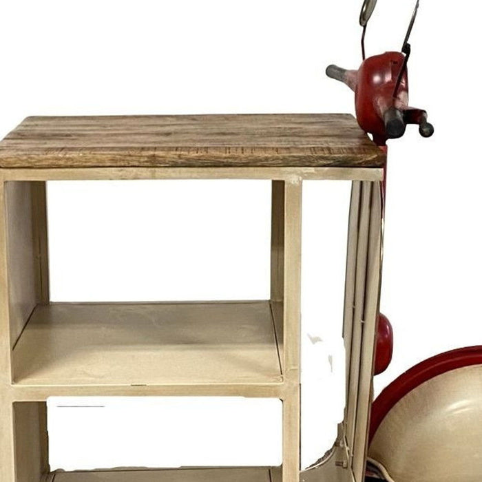 Scooter Cabinet - Rustic Red / Vanilla