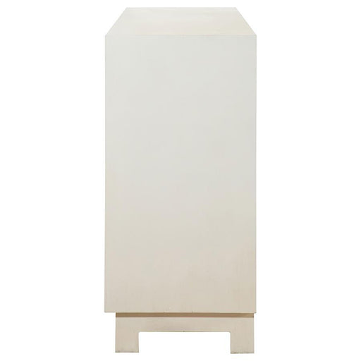 Voula - Rectangular 4-Door Accent Cabinet - White And Gold - Simple Home Plus