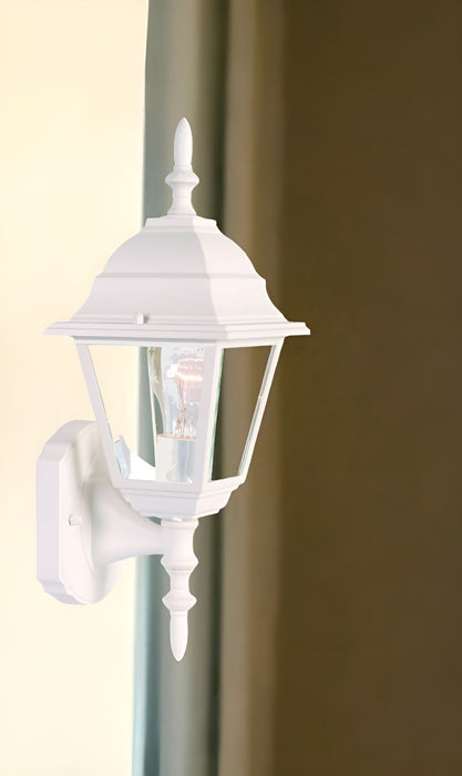 Distressed Swing Arm Outdoor Wall Light - White