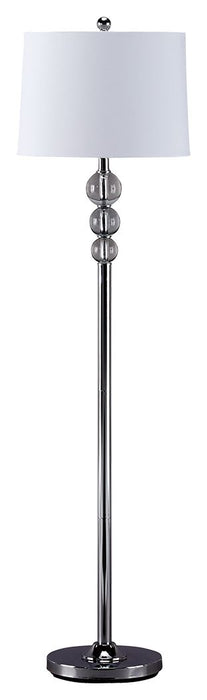 Joaquin - Clear / Chrome Finish - Crystal Floor Lamp - Simple Home Plus