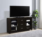 Lewes - 2-Door TV Stand With Adjustable Shelves - Cappuccino - Simple Home Plus