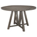 Athens - Round Counter Height Table With Drop Leaf - Barn Gray - Simple Home Plus