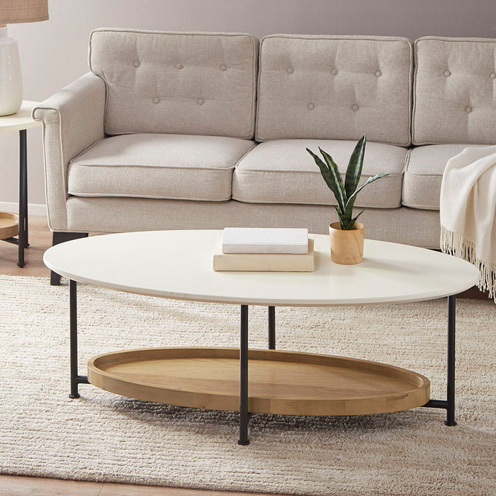 Beaumont - Coffee Table - White / Natural