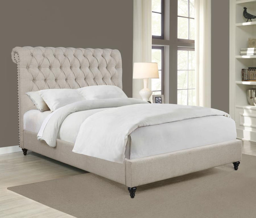 Devon - Button Tufted Upholstered Bed - Simple Home Plus